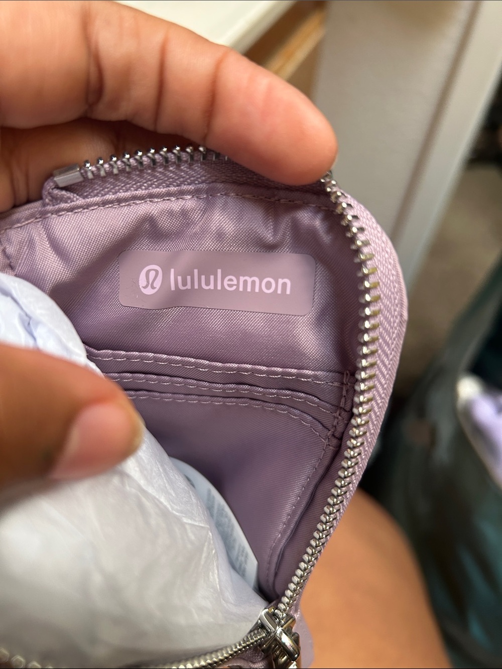 lululemon Pink and Lavender Keychain Wallet Wristlet Set - Picture 3 of 3